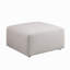 Canapé-repose-pieds, sans assemblage, tissu chenille beige L 29,92 po x l 29,92 po x H 16,73 po (longueur x largeur x hauteur)