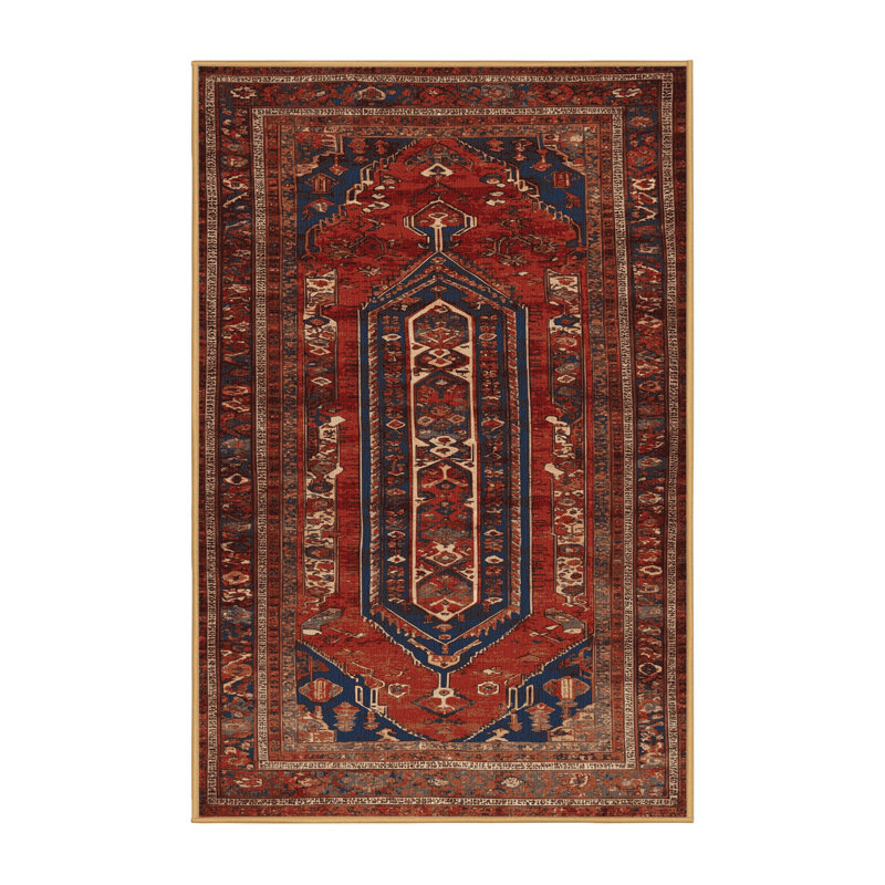 Tapis brun lavable à la machine, Rectangle 8 pi x 12 pi