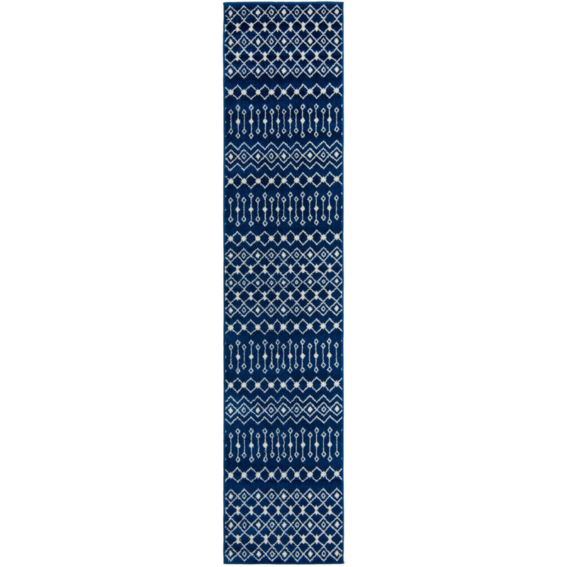 Geometric Indoor Rug, Runner 2'7" x 12'