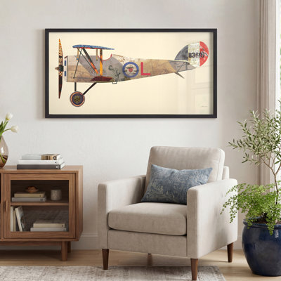 « antique biplane #1 »-impression de cadre photo sur papier