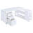 Tona White Driftwood 3-Drawer L-Shape Computer Desk-1365659964