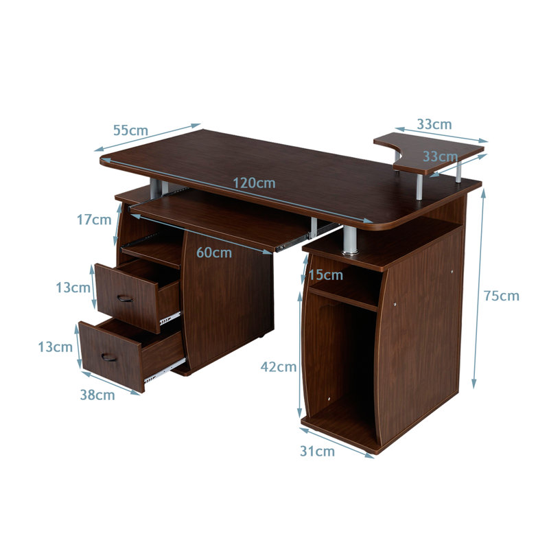 Computer Desk, Walnut
