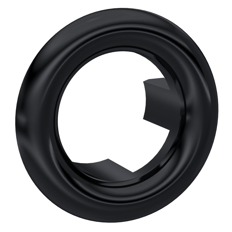 1.5cm Bathroom Sink Drain with Overflow, Black 