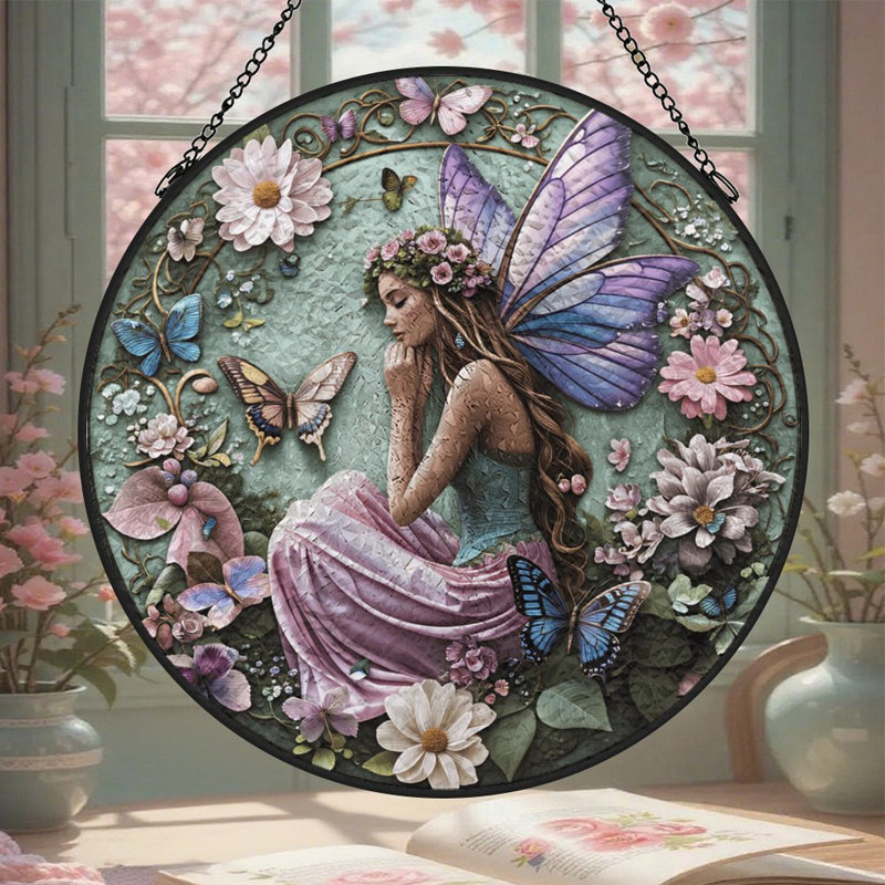 Patriotic Window Panel, 6.3x6.3in(16x16cm)