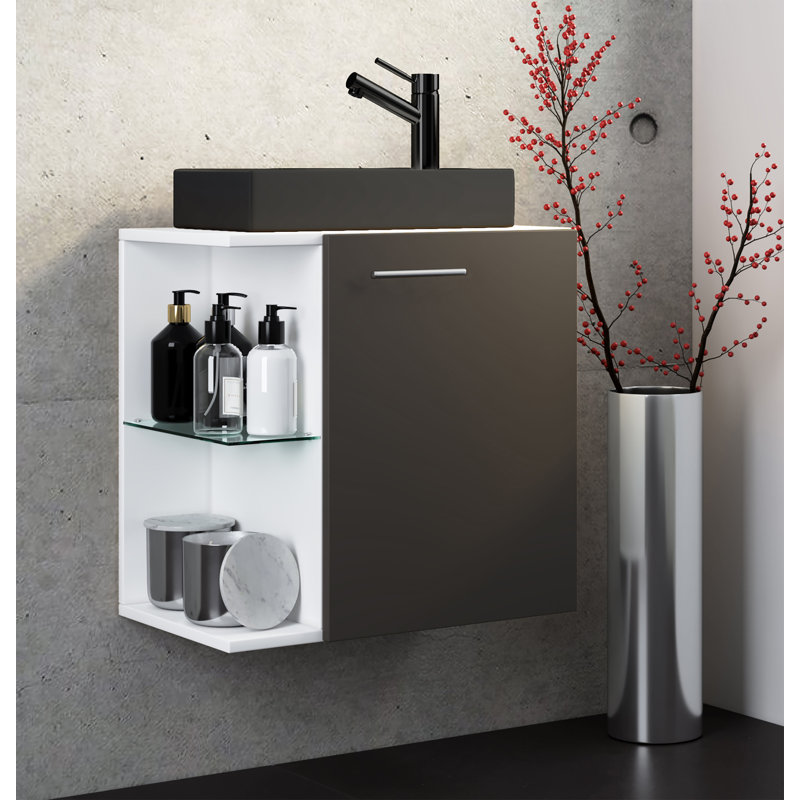 Raminta Bathroom Suite, Black