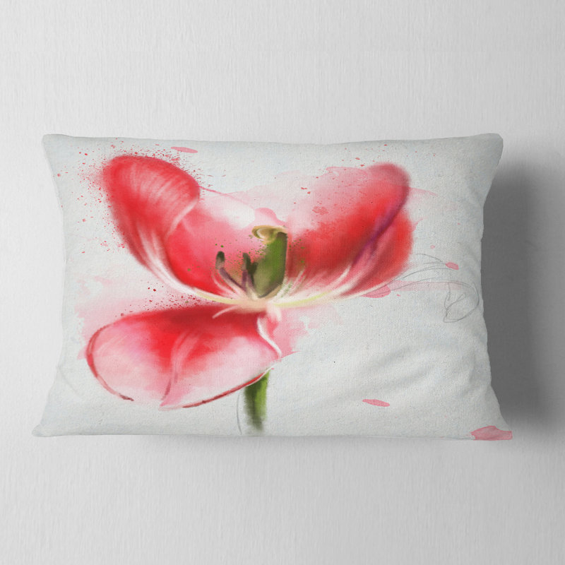 Coussin lombaire décoratif floral magnifique