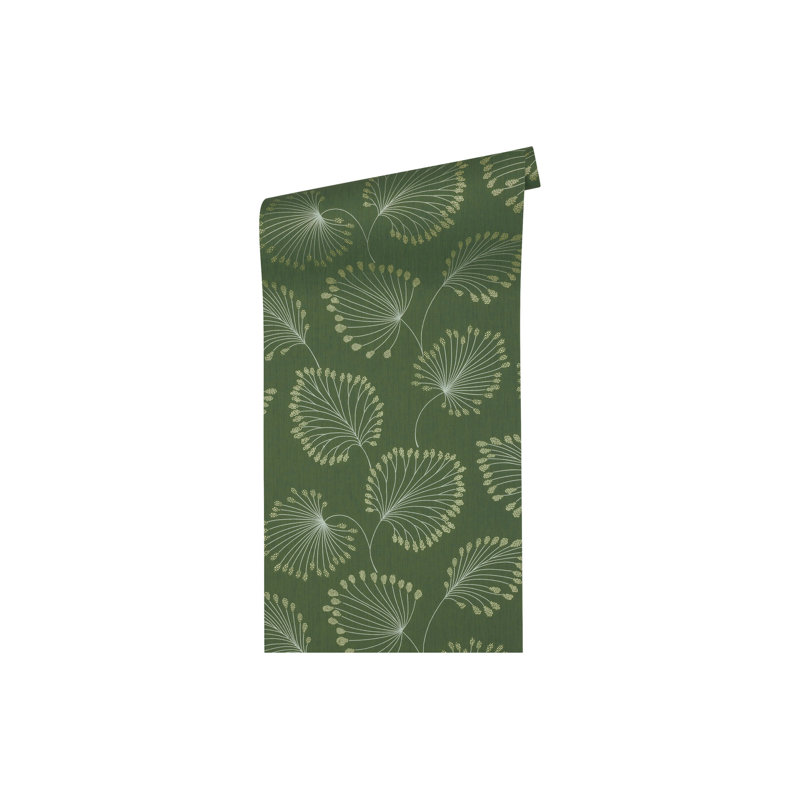 Caputo 10.05m x 53cm Matte Wallpaper Roll, Grey/Green