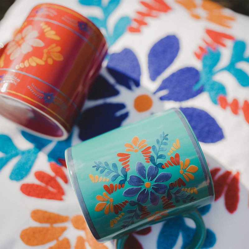 Ensemble de tasses à café Bonita Talavera, Rouge