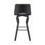 Chaise pivotante en similicuir et bois manufacturé-2098232806-2098232805