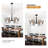 6 - Light Metal Tradition/Classic Dimmable Chandelier
