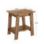 Table de bout, petite table d'appoint, table de chevet avec tablette de rangement à 2 niveaux, table de chevet en bois, salon de table d'appoint étroit, table d'appoint pour petits espaces, chambre à coucher, vestibule, maison de campagne, gris-359957598