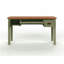 Bureau 53 po, aucun assemblage requis, vert sauge et finition bois fruitier