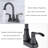 2-Handle Lavatory Faucet Bathroom Sink Faucet