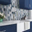 Carreau de mosaïque hexagonal en pierre composite l 11,5 po x L 12 po-89914702
