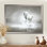 Cheval, reproduction d'art sur toile, cheval blanc qui court dans l'eau