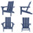 Outdoor Folding Adirondack Chair -123349688