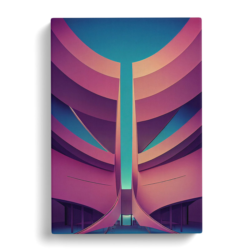 Futuristic City Architecture No.7 - Wrapped Canvas, 76cm H x 50cm W x 3cm D