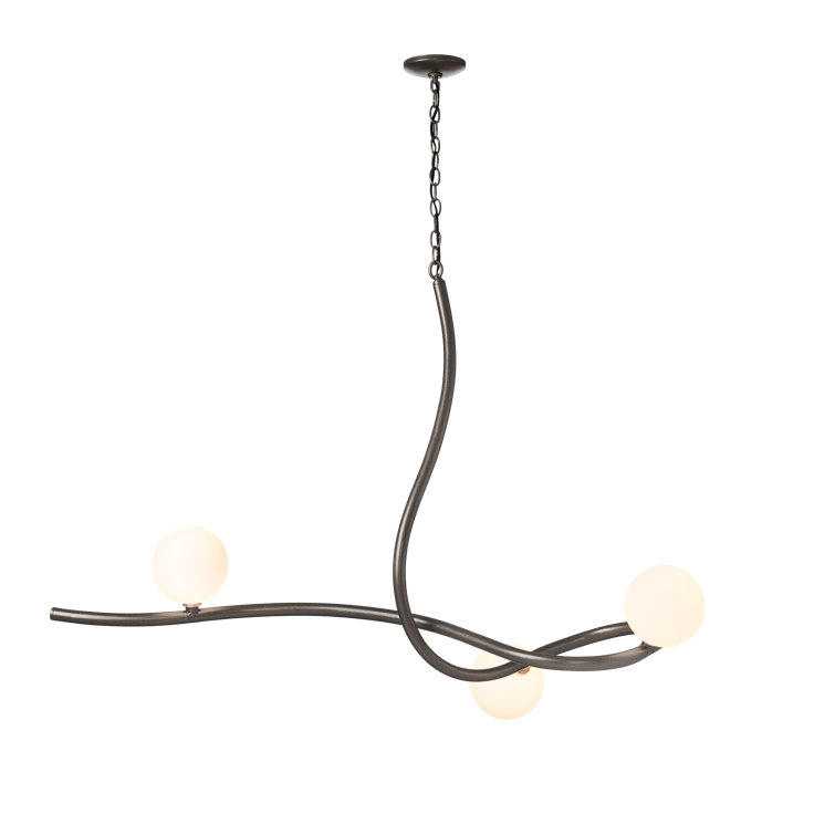 Slide 3 - Light Unique Modern Linear Chandelier