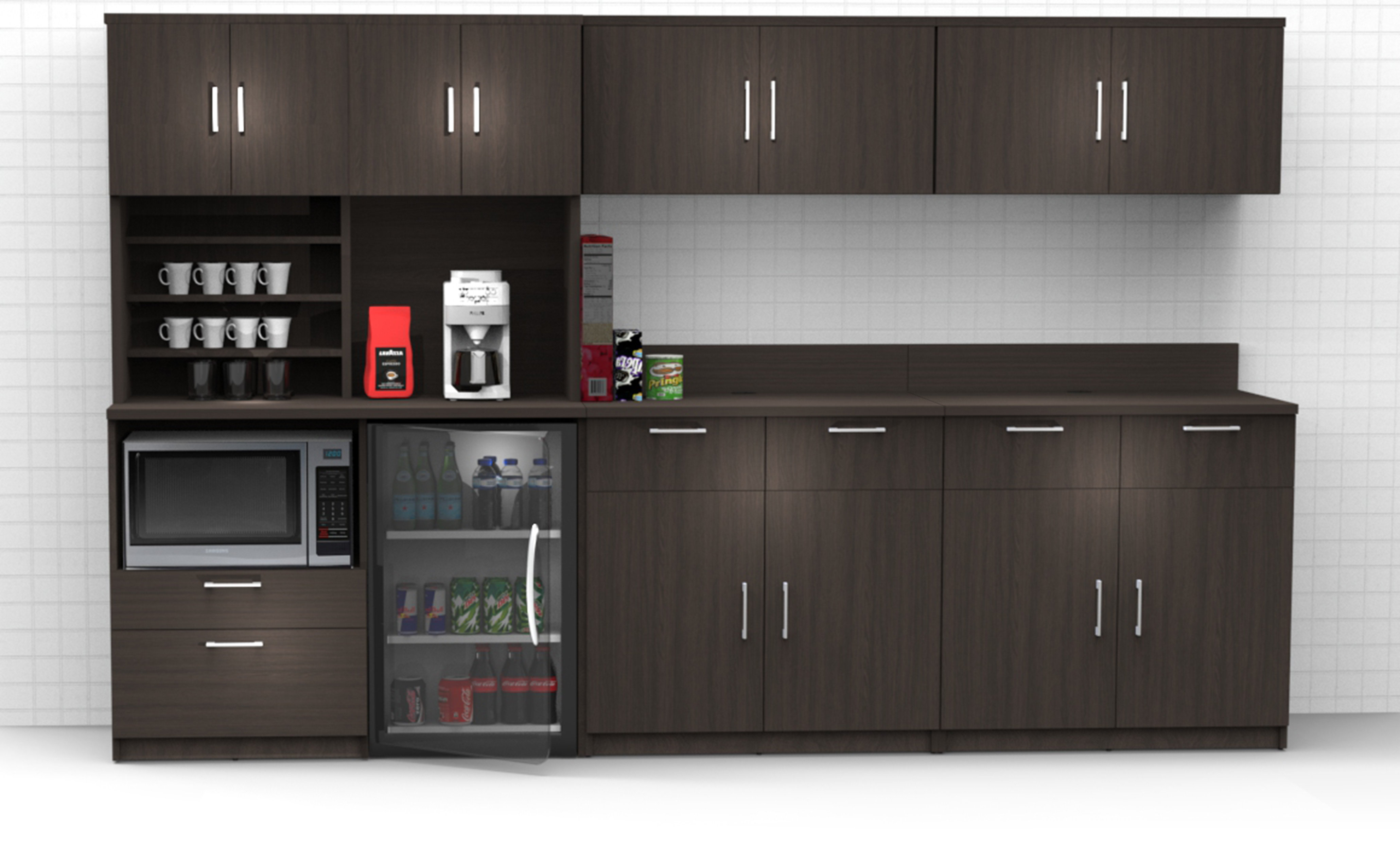 Breaktime Buffet Sideboard Kitchen Break Room Lunch Coffee Kitchenette ...