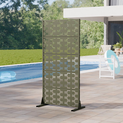 Trail 60 x 30 Inch Metal Outdoor Privacy Screens