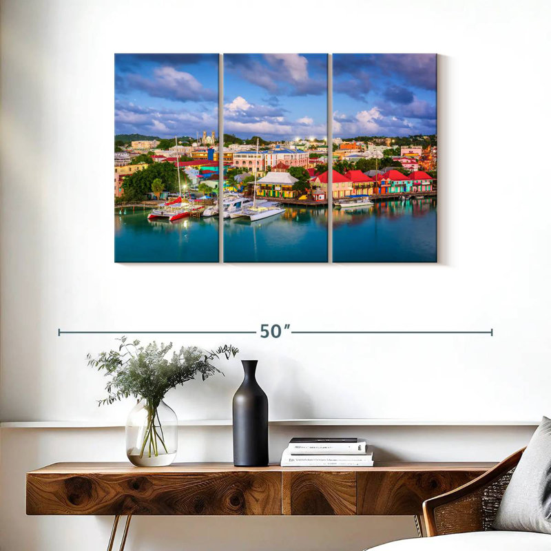 Saint John's Port City, H 24 po x l 38 po
