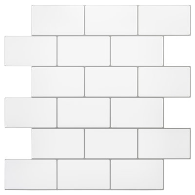 2" x 3" Gel Peel & Stick Subway Tile