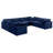 Itala Velvet U-Shaped Sectional Reversible-94482601