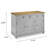 Sideboard / Kitchen Island Easy Assembly Corona Gray | Furniture Dash