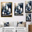 «Kapria Blue and Cream Bohemian Vibes Pottery V», reproduction sur toile-88528668-88528671