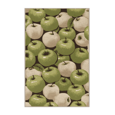  Tapis lavable avec pommes et crème anglaise