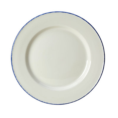Assiette de service / hachoir BLUE DAPPLE