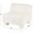 Polyester Square Boucle White Accent Chair