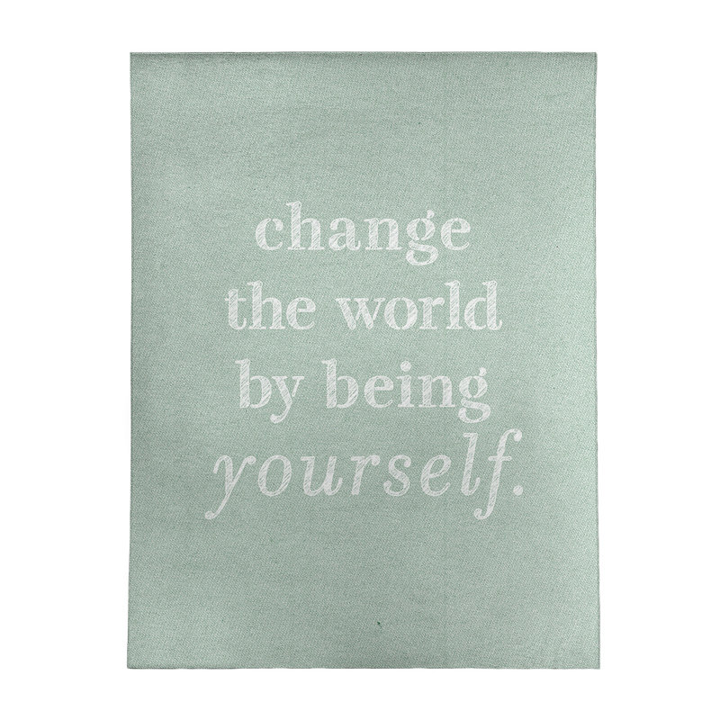 Tapis à la main the world quoted change the world, Rectangle 5 pi x 7 pi
