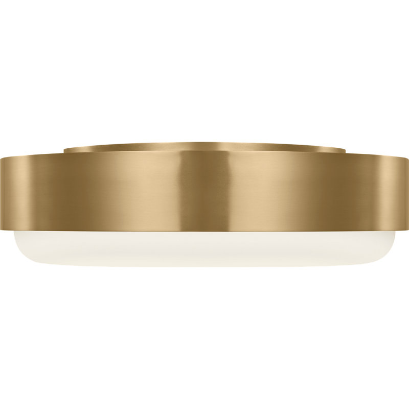 Casas 3 - Light LED Flush Mount, Estate Brass, 60