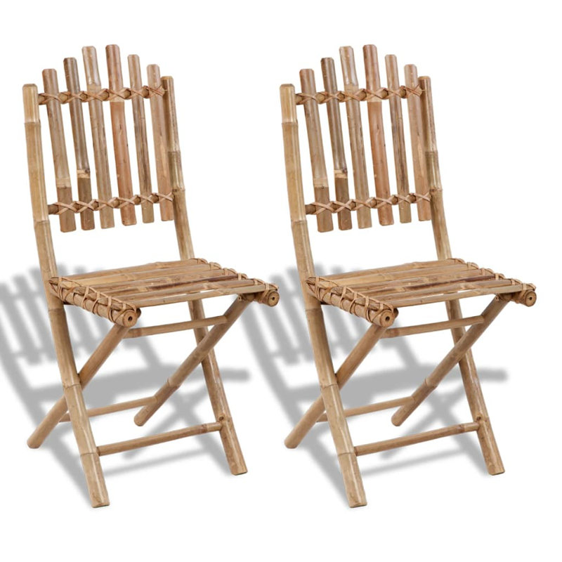 Foldable Garden Chair Set, 2
