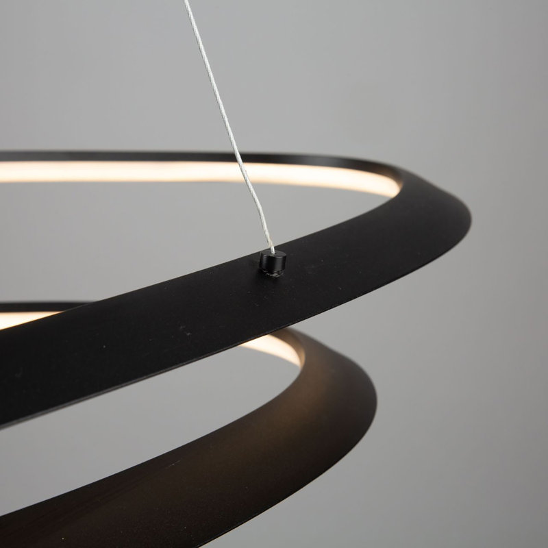  Luminaire suspendu 45 W DEL noir