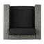 Élégante chaise longue pivotante pour l'extérieur avec coussins et coussins - noir, gris foncé, construction et fer-49369722