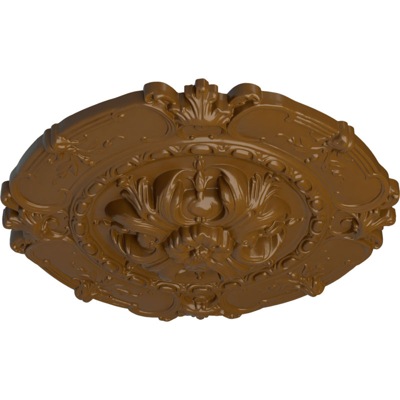 Médaillon de plafond Endurathane Southampton, DO 16 1/2 po x P 2 3/8 po, Topaze fumée