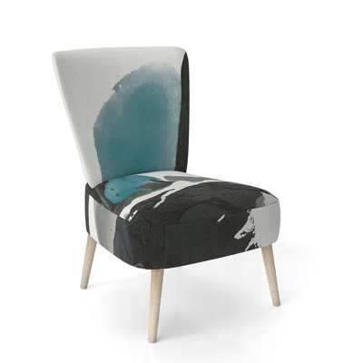 Chaise d'appoint rembourrée à motif floral - Chaise d'appoint moderne à motif floral