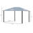 Hardtop Gazebo Canopy With Polycarbonate Roof, Top Vent And Aluminum Frame, Permanent Pavilion Outdoor Gazebo With Netting, For Patio, Garden, Backyard, Deck, Lawn