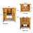 EcoDecors Significado 30" Teak Wood Free Standing Bathroom Vanity in EarthyTeak Finish-28989822