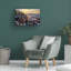 Art mural sur toile tendue - Rick Berk «Winter Sunset at Ravens Nest II» pour décoration de salon, de chambre à coucher ou de bureau - 30 x 47