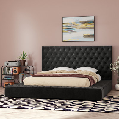 Plateforme de rangement en velours Cosmopolitan avec haut-parleur et connexion USB