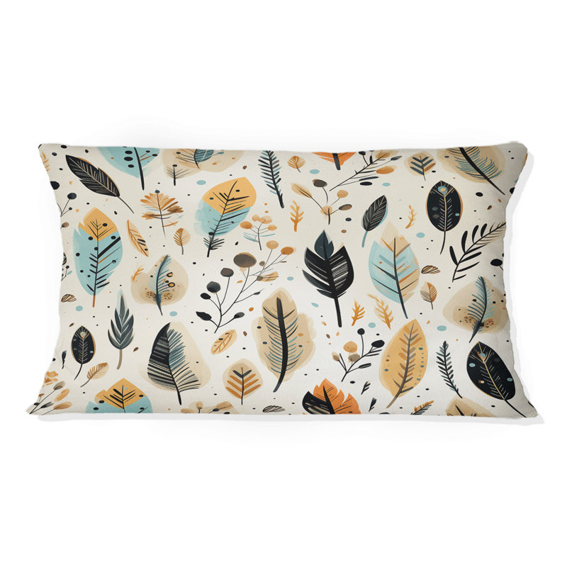 Motif bohème rustique - Coussin Abstrait corail multicolore abstrait - Coussin