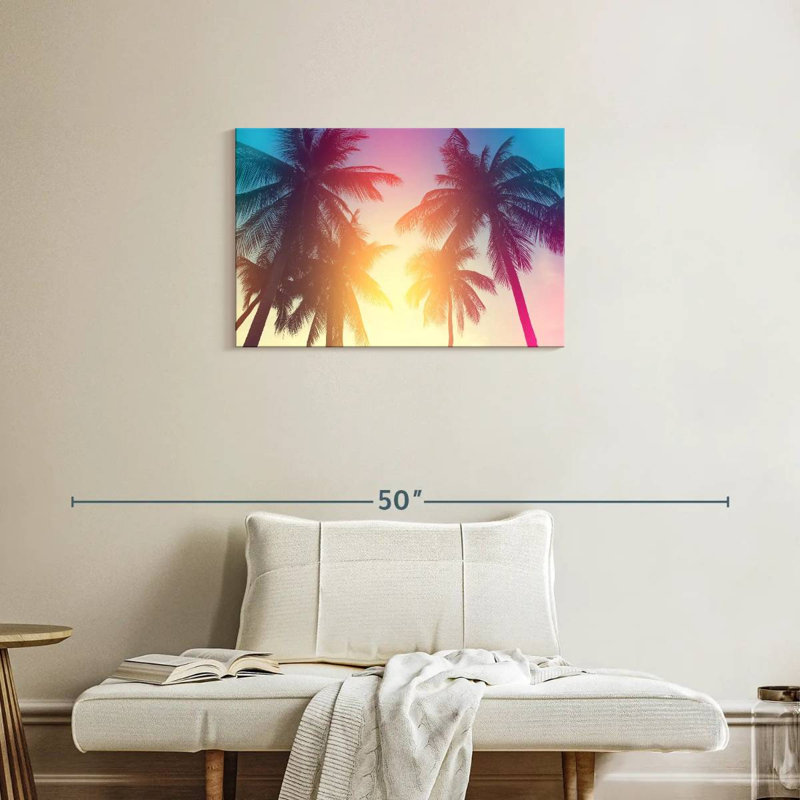 Harnek Tropical Palm Tree Grove, 20" H x 30" W