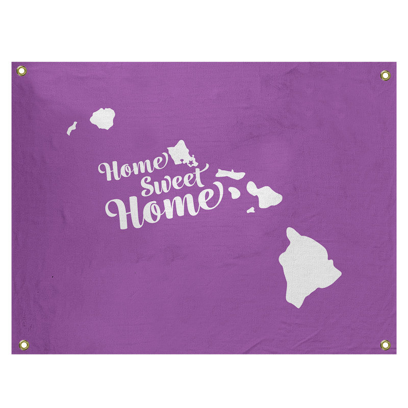 Tapisserie murale honolulu doux pour la maison, H 50 po x l 59 po, Violet