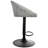 Swivel Upholstered Adjustable Height Counter Stool with Metal Frame