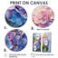 Pink And Purple Hydrangea Sunset - Floral Hydrangea Wall Decor-1854650669-1854650666-1854650667