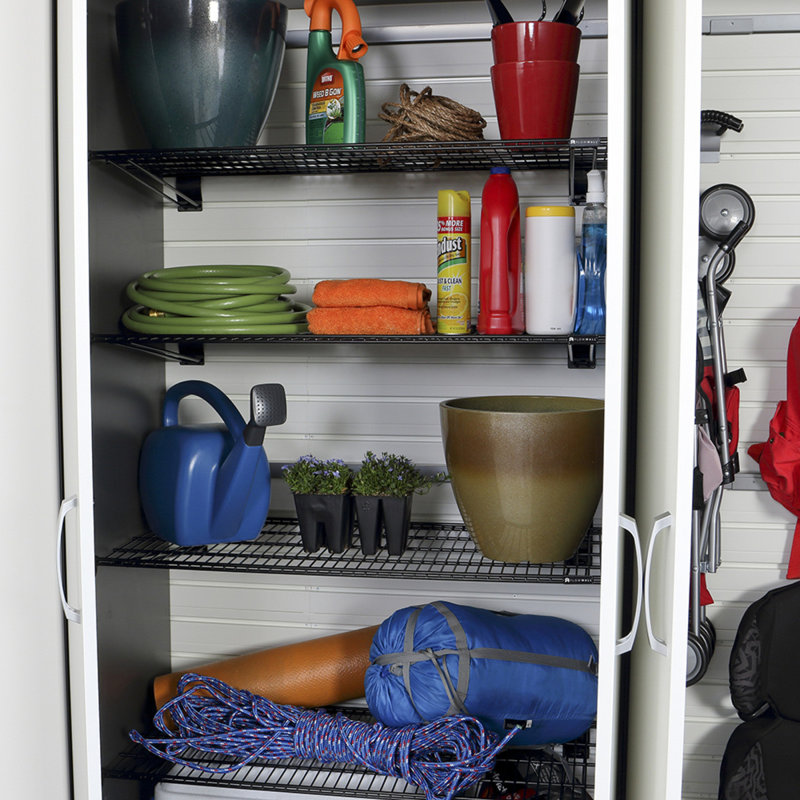 8 Piece Plastic Storage System, Silver