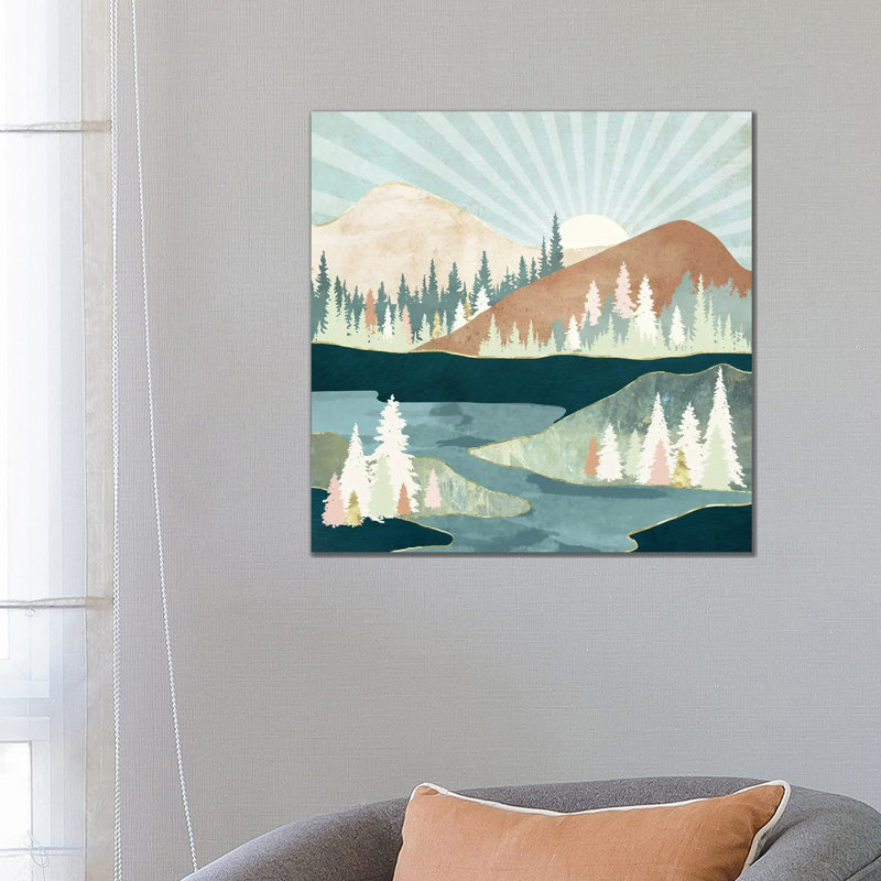 Autumn Sun - Print on Canvas, Wrapped Canvas, 66.04 cm H x 66.04 cm W x 1.91 cm D